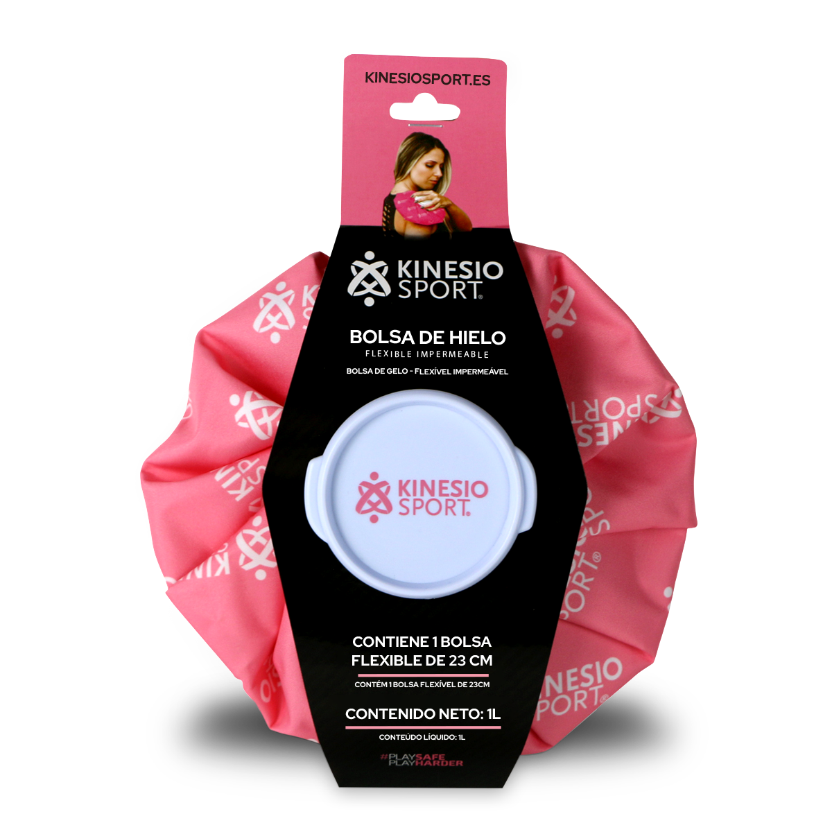 Bolsa de Hielo Flexible Impermeable KinesioSport - Rosa